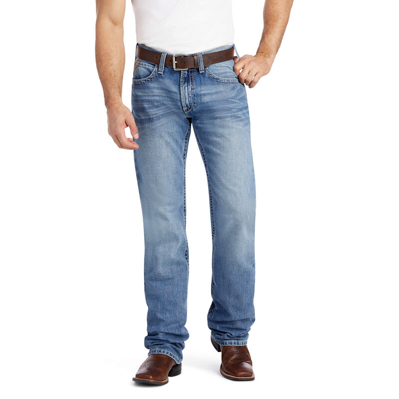 Ariat Jeans Herren - M4 Low Rise Grayson Boot Cut Blau ( ZTPXU-7286 )